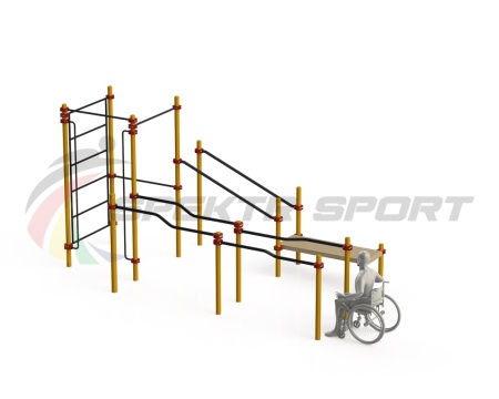 Купить Спортивный комплекс для инвалидов-колясочников WRK-D16_76mm в Городище 
